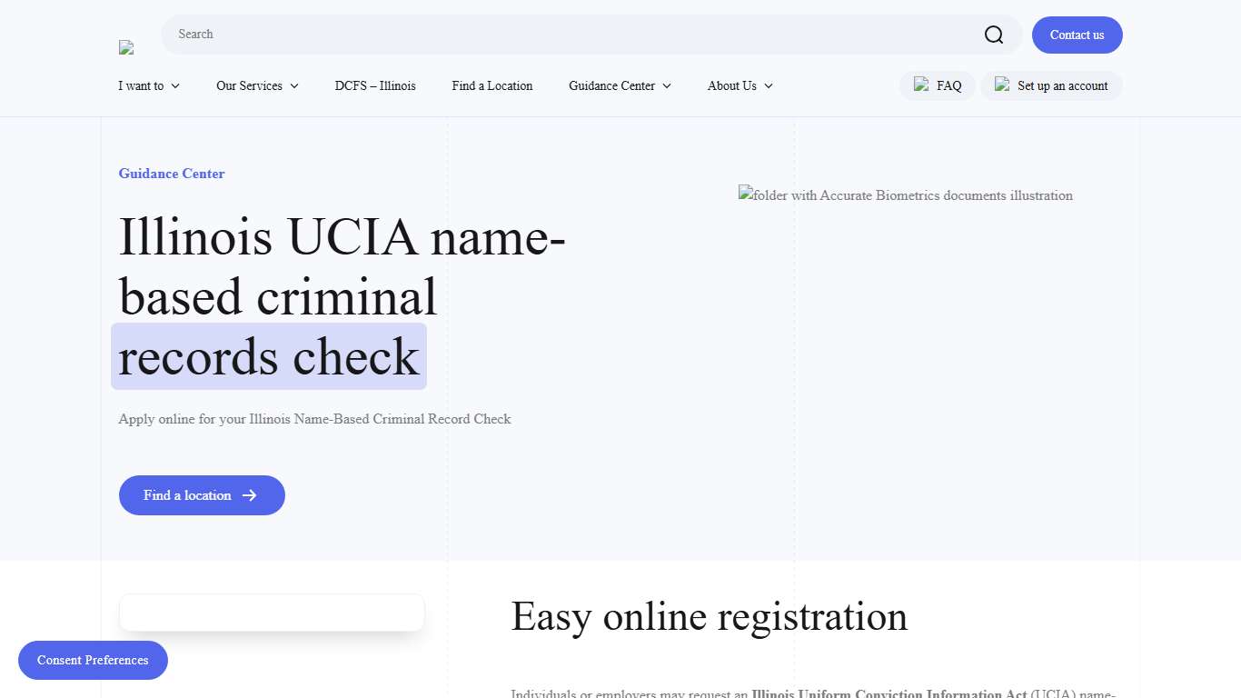 Illinois UCIA Name-Based Criminal Record Check